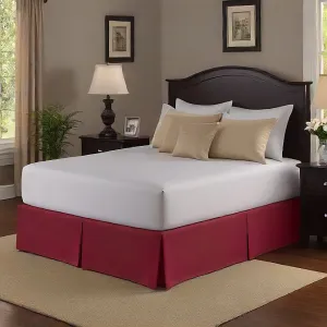 26 Inch Drop Red Color Bed Skirt Egyptian Cotton 1000TC