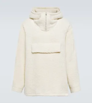 Auralee Oversized wool and alpaca hoodie