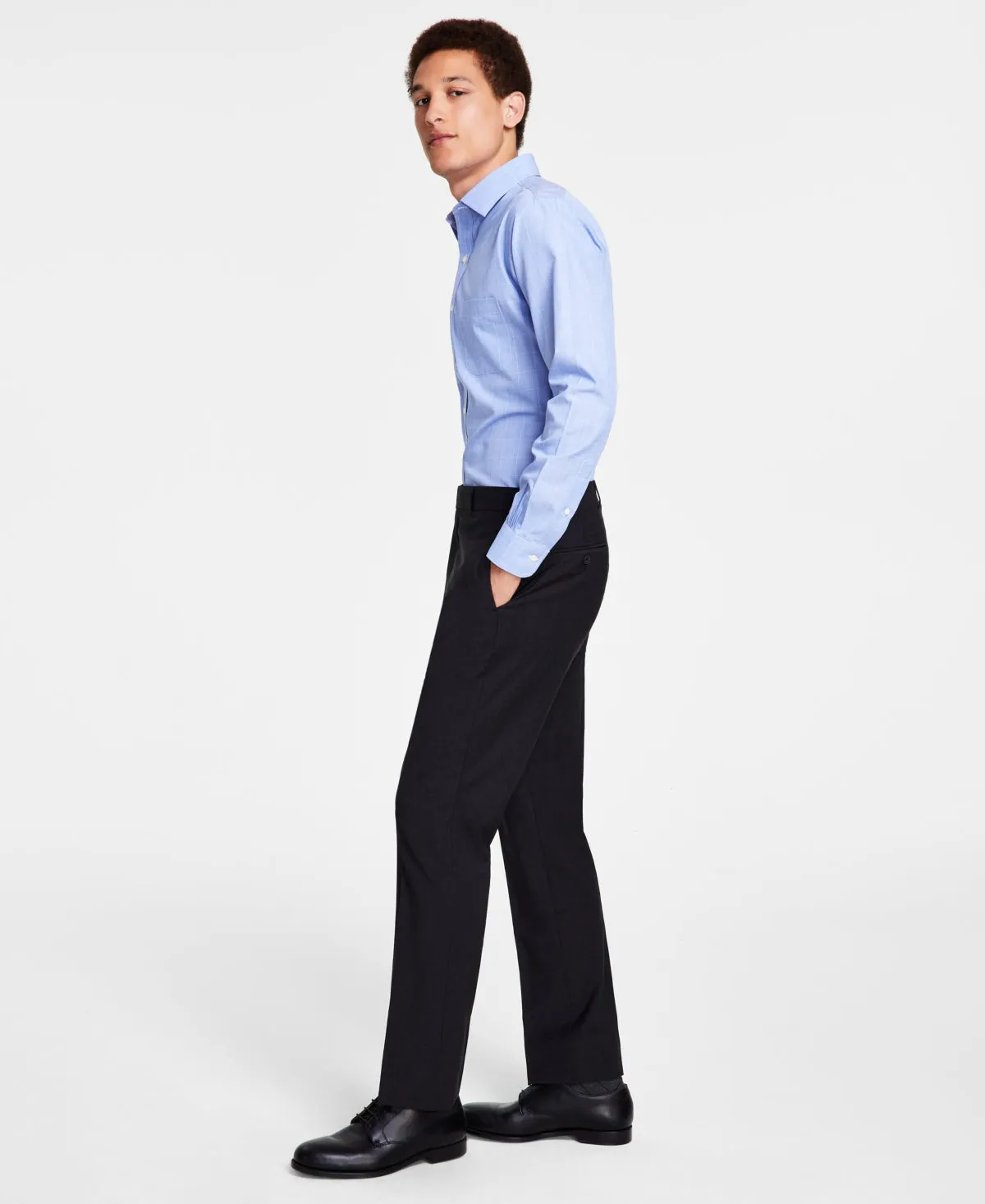 Brooks Brothers Mens Classic fit Dress Pants 33 / 30 Blue Solid