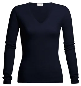 CASHMERE SHAPED V-NECK