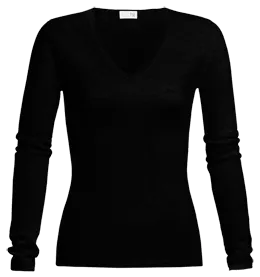 CASHMERE SHAPED V-NECK