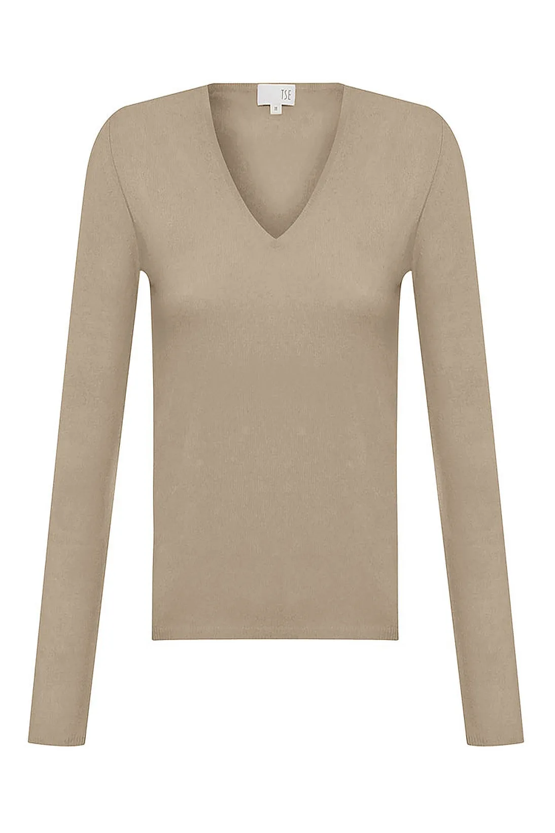 CASHMERE SHAPED V-NECK