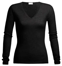 CASHMERE SHAPED V-NECK