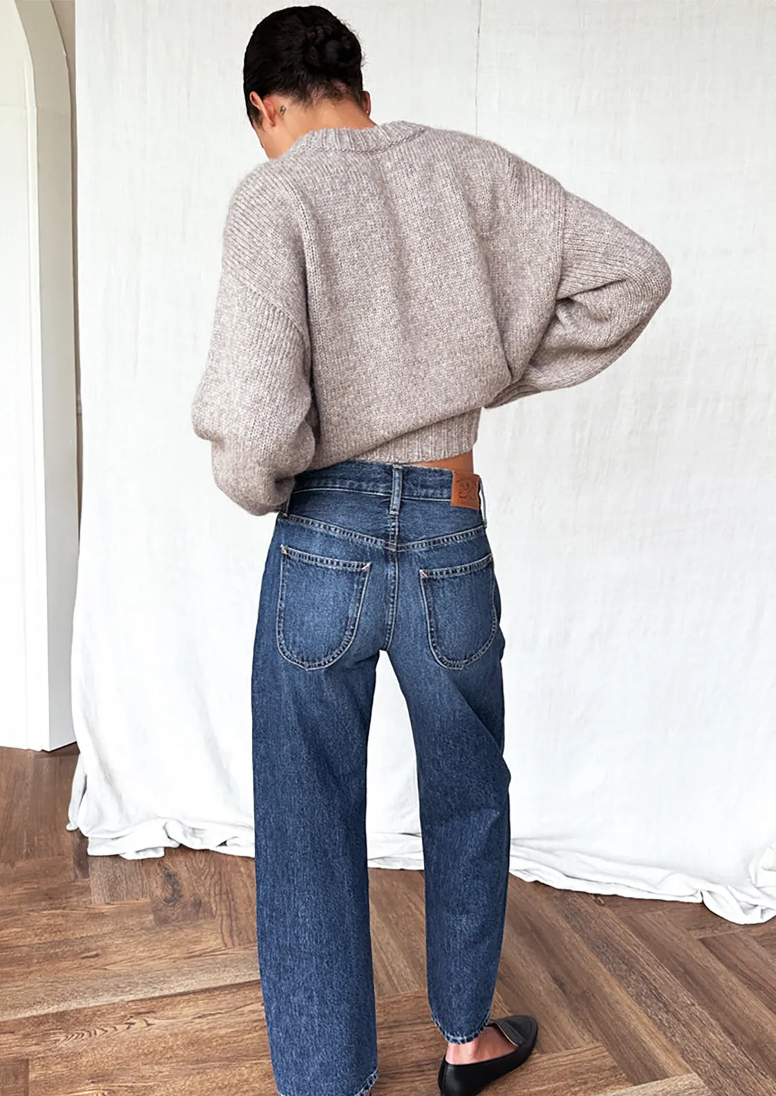 Cozy Alpaca Sweater in Fog Grey