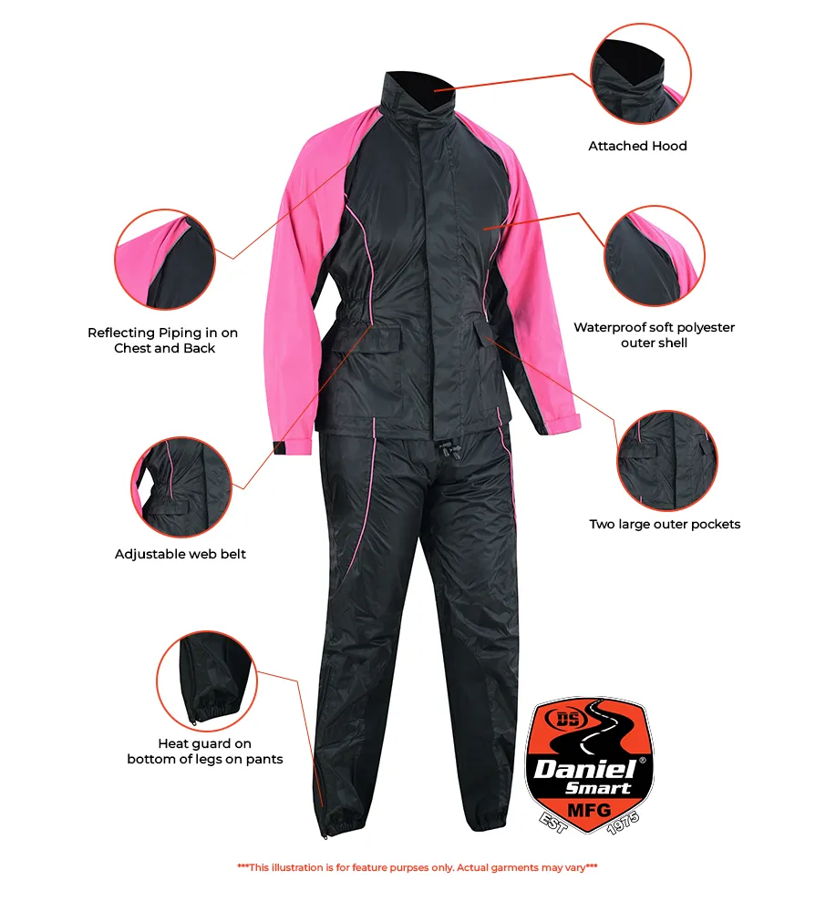 Daniel Smart Women's Rain Suit (Hot Pink)