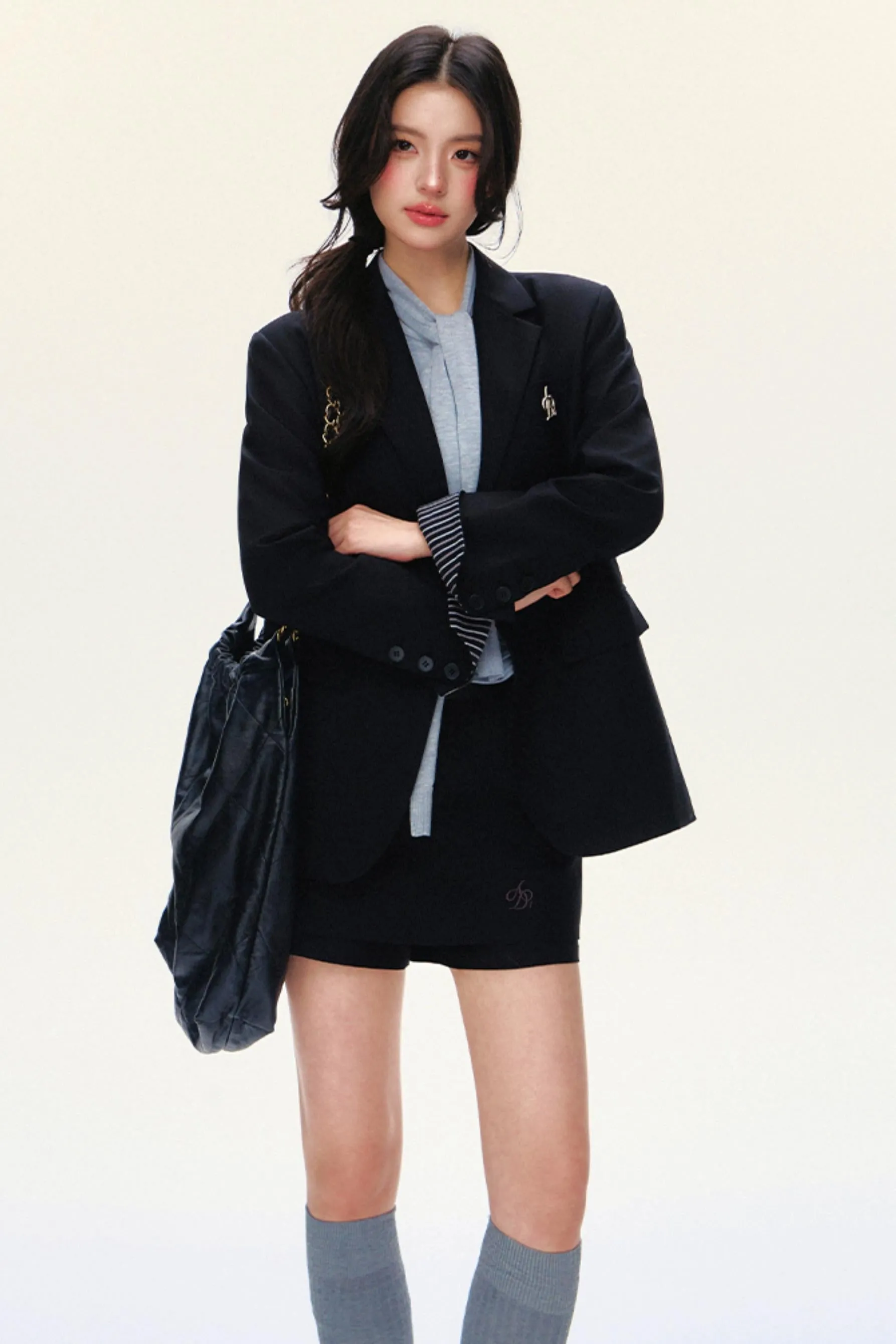 Elegant Bow-Tie Fitted Cardigan