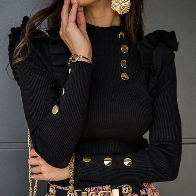 Elegant  Long Sleeve Top