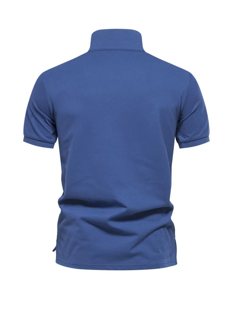 Floral Gradient Cotton Polo