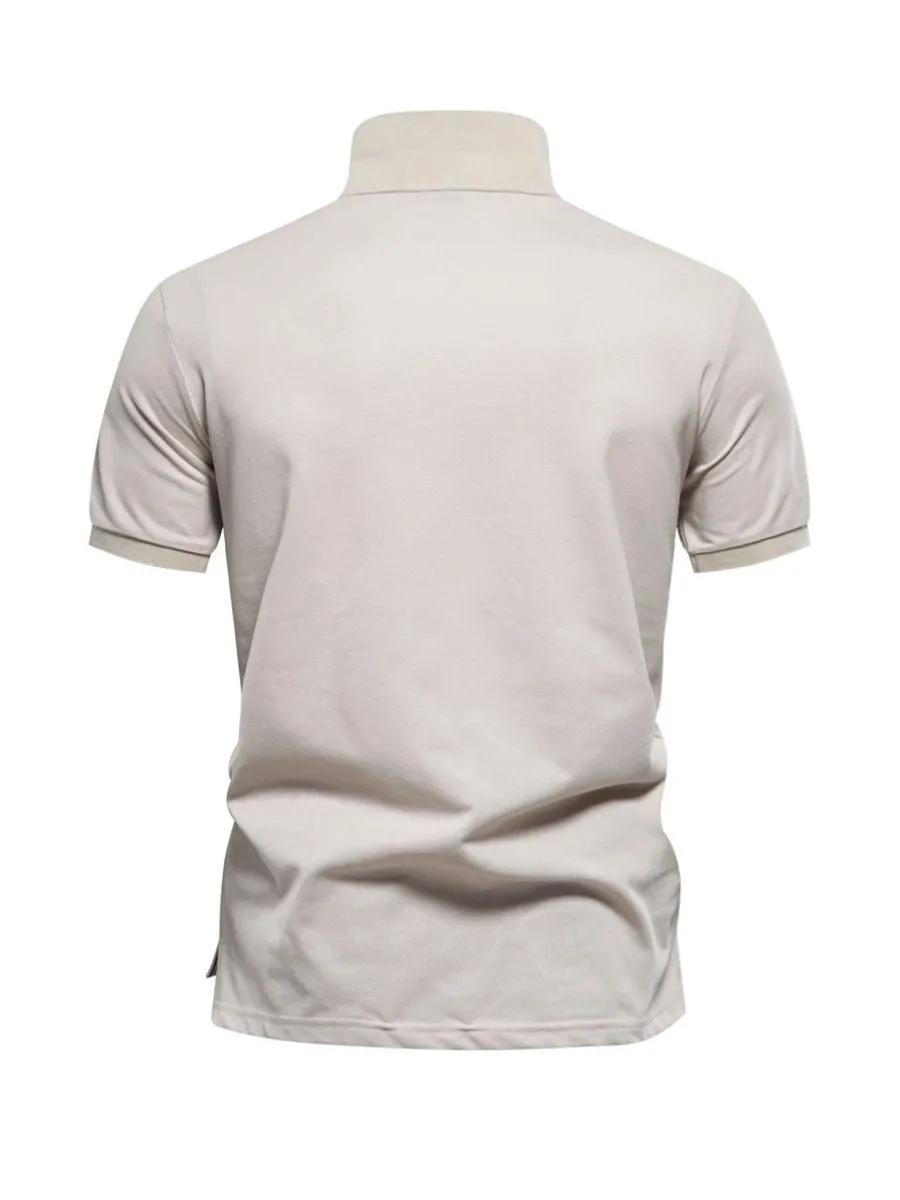 Floral Gradient Cotton Polo