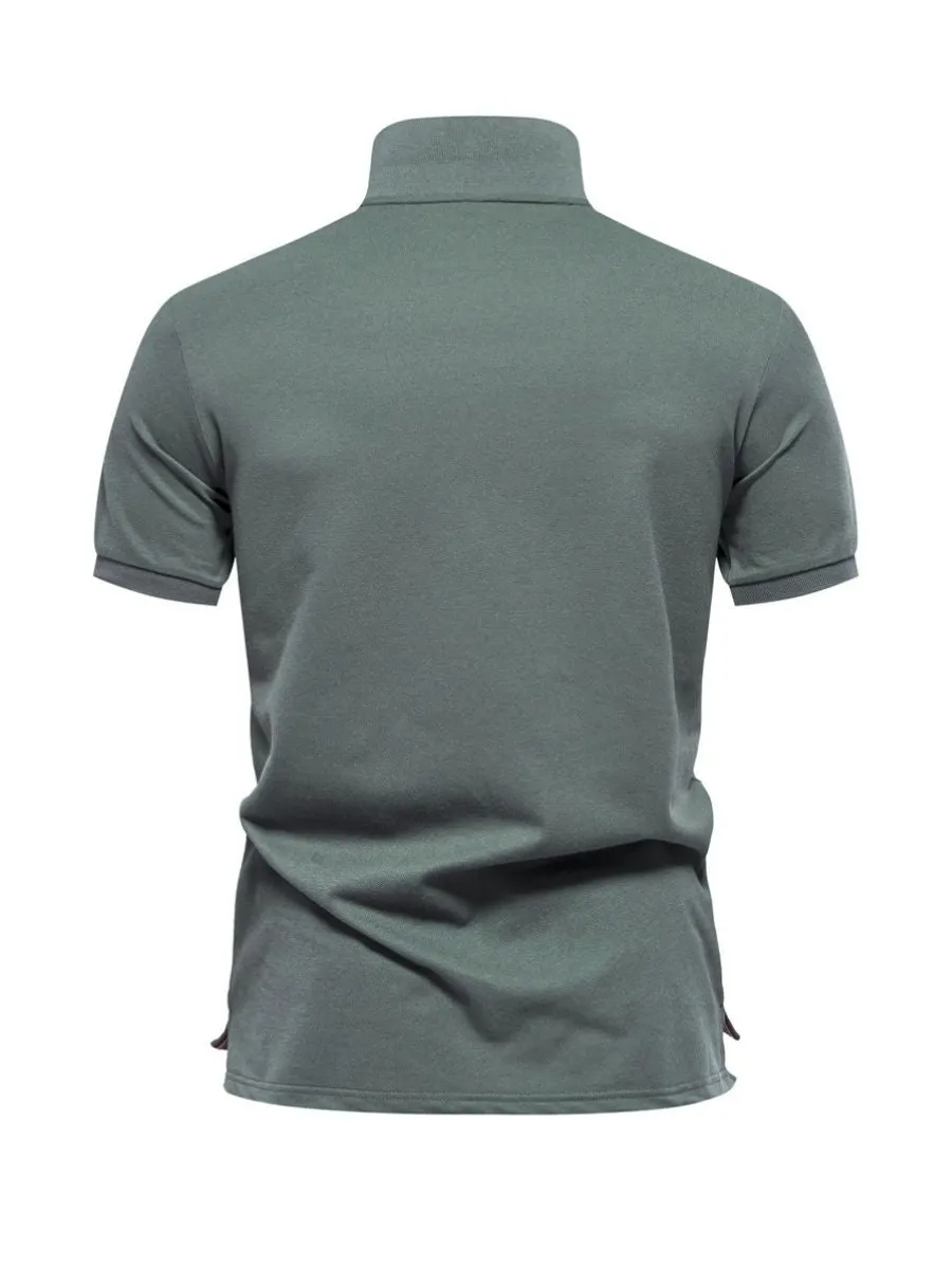 Floral Gradient Cotton Polo