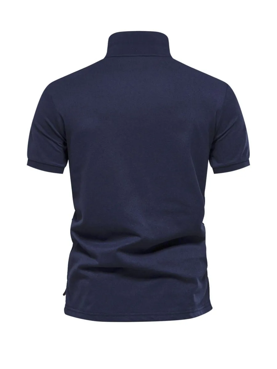 Floral Gradient Cotton Polo