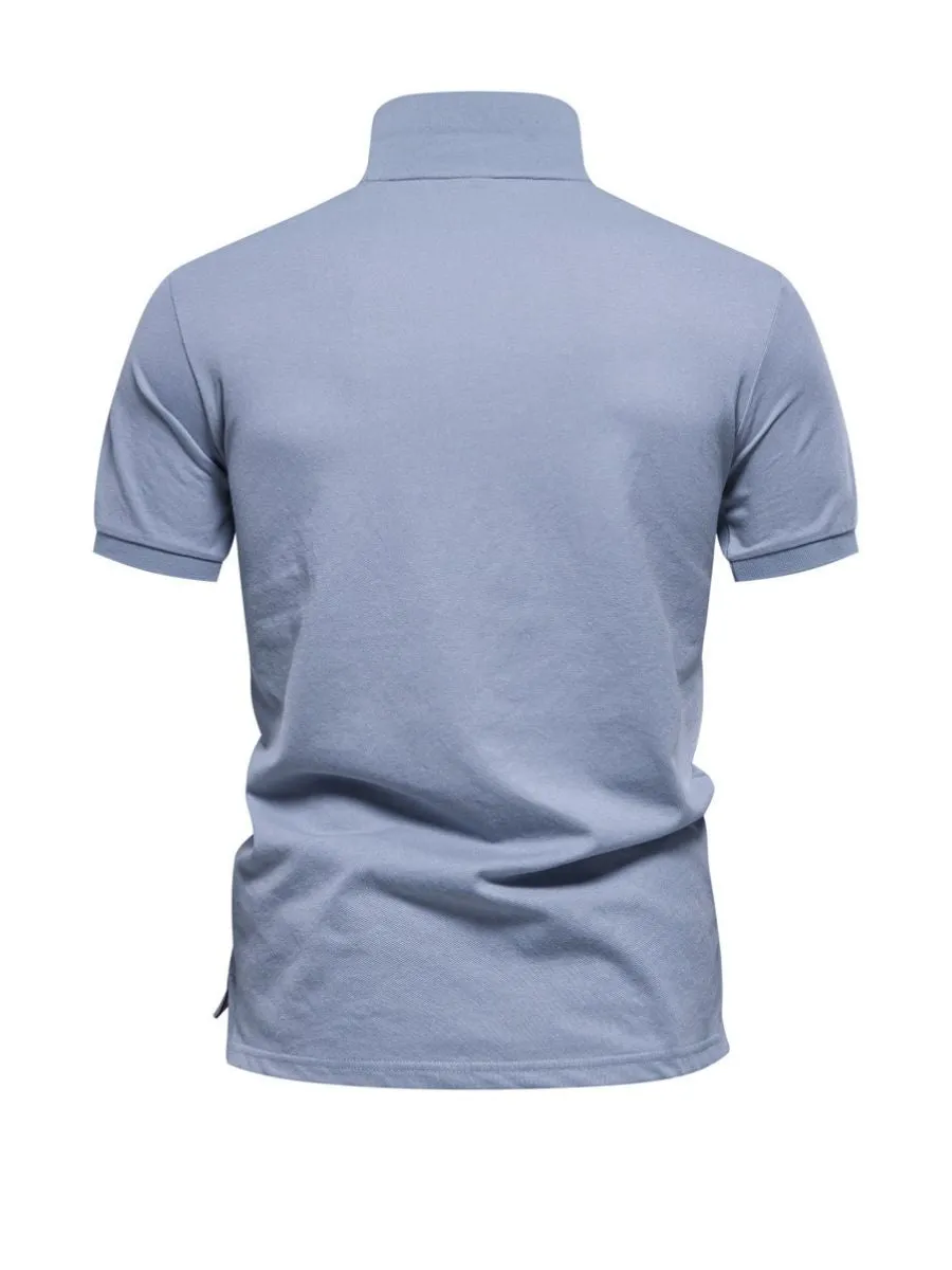 Floral Gradient Cotton Polo