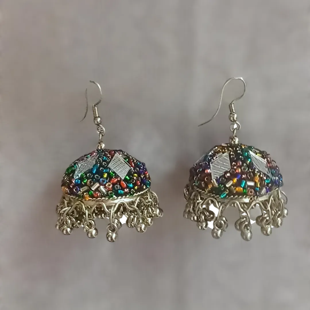 Galaxy mushroom top jhumkas