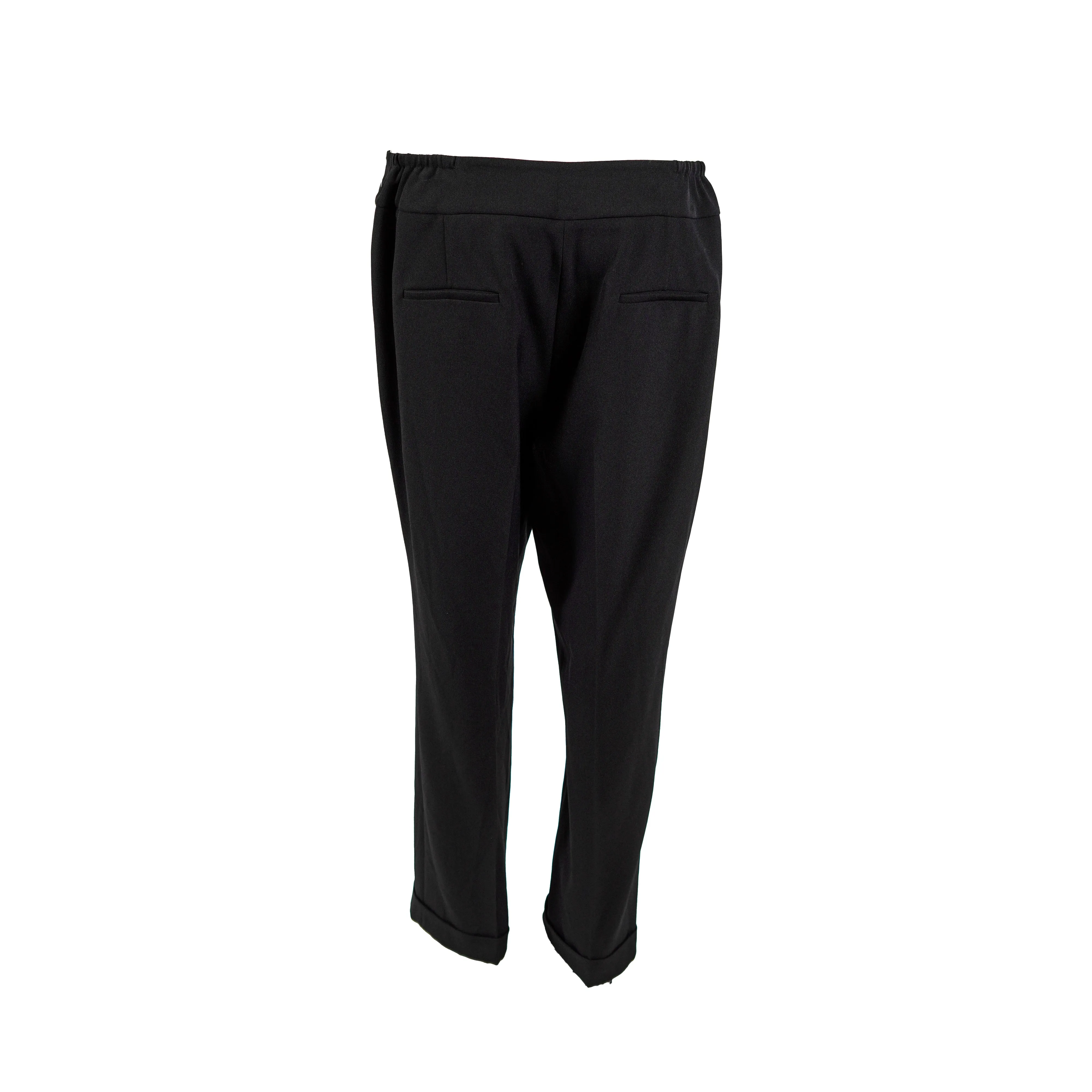 Kasper Women's Plus Size Cuffed Crepe Dress Pants Black