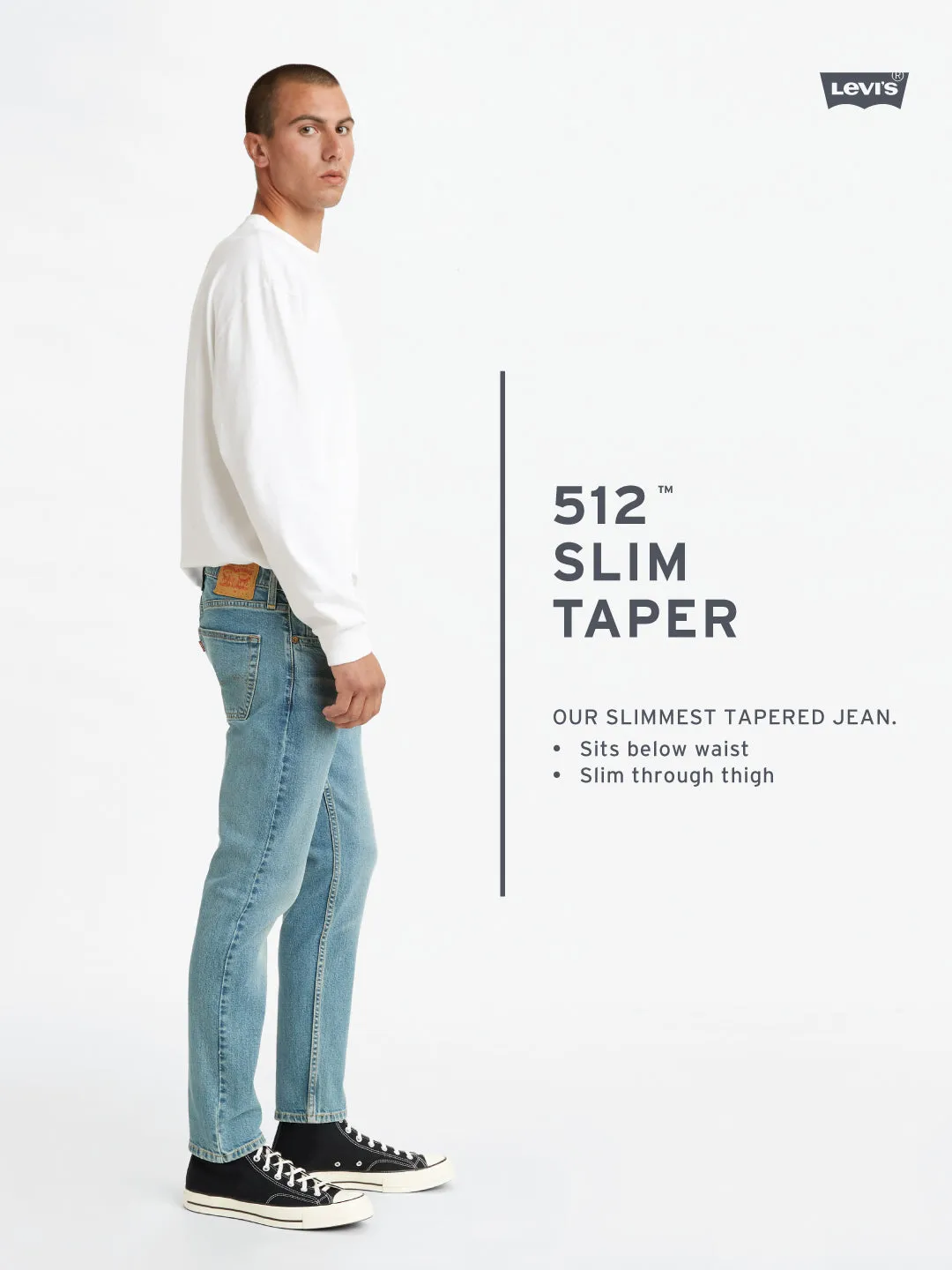 Men's 512 Brown Slim Tapered Fit Chinos