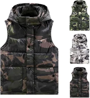 Men'S Casual Down Vest Shirt Zipper Collar With Pockets Winter Warm Bottoming Shirt Jacket Dress Coats