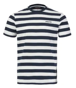 MEN'S CLASSIC STRIPED SHORT SLEEVE TEE - NAVY / WHITE