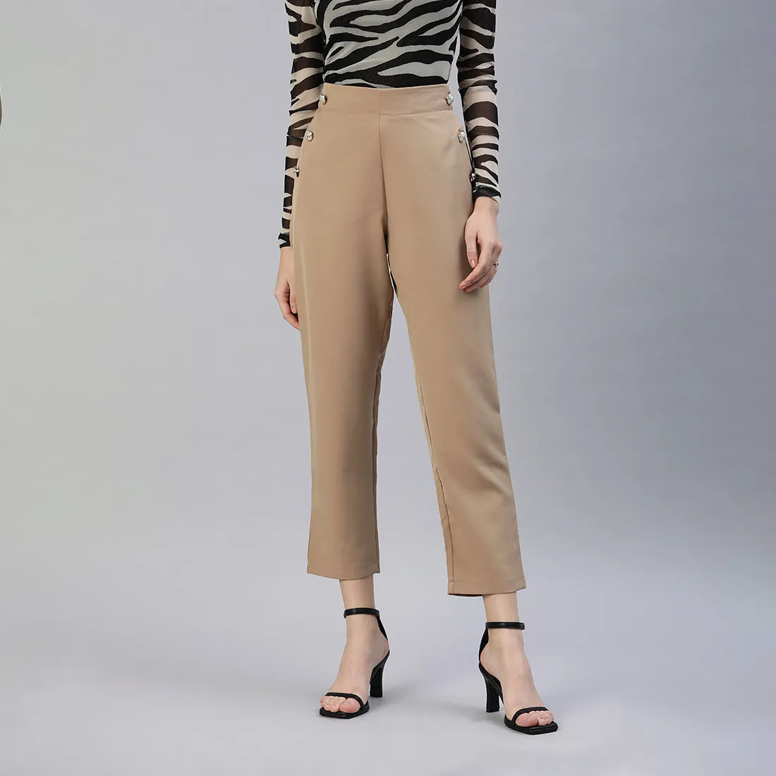 Semi Casual Straight Pants