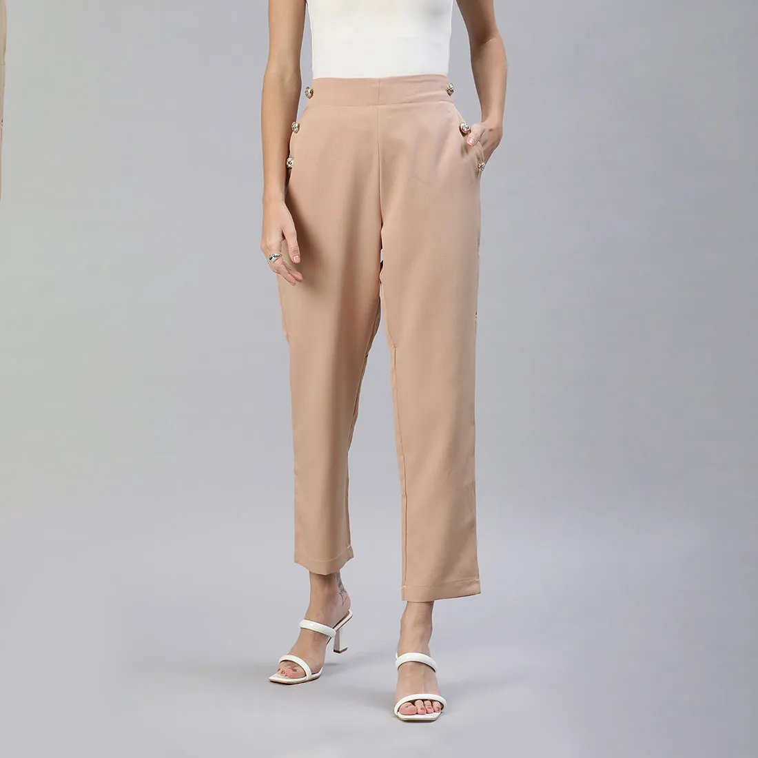 Semi Casual Straight Pants