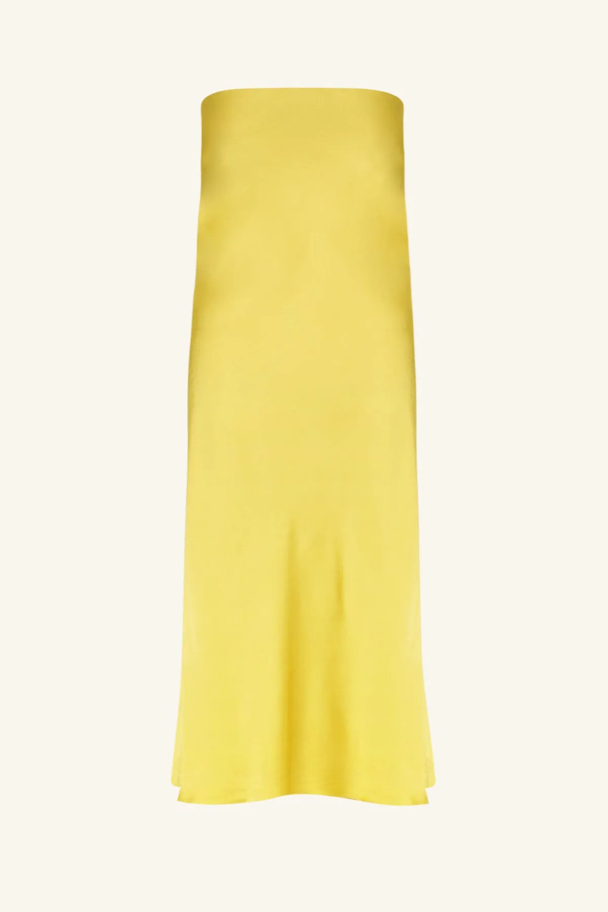 SOFIA BIAS CUT MAXI SKIRT - LIME