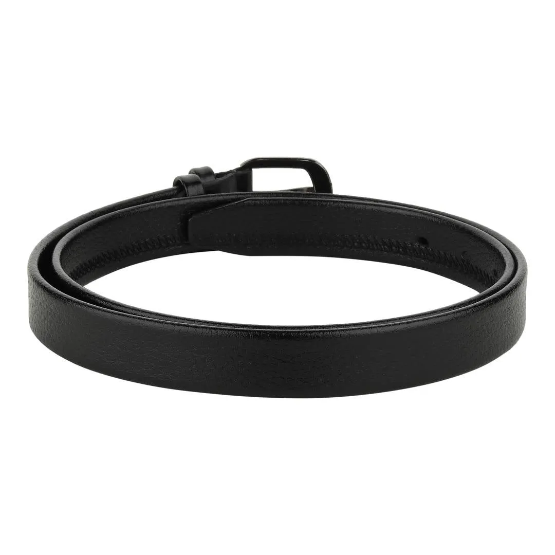 Stylish And Party Wear Black Leather Belt For Women