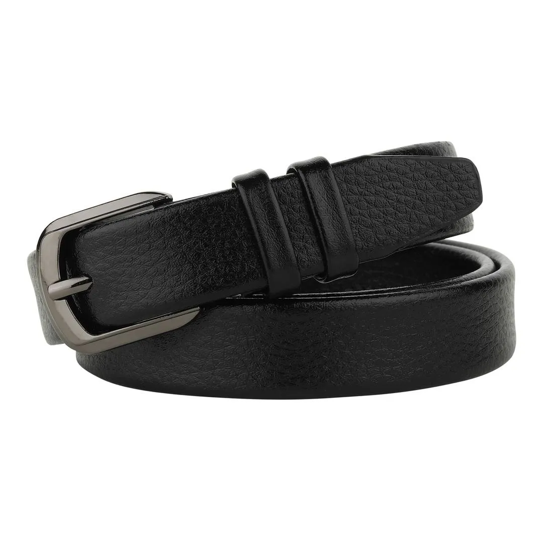 Stylish And Party Wear Black Leather Belt For Women
