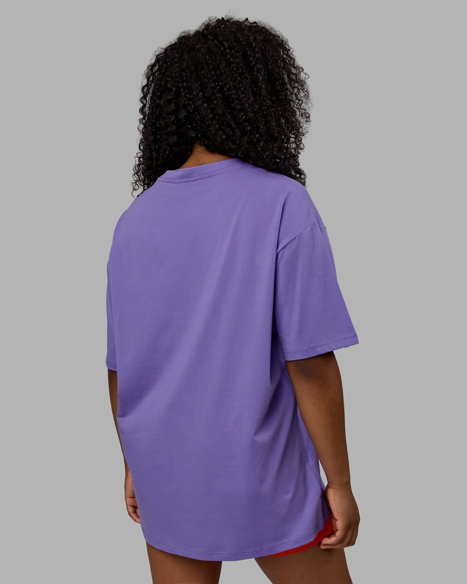 Unisex Motion FLXCotton Tee Oversize - Dahlia Purple-Vibrant Orange