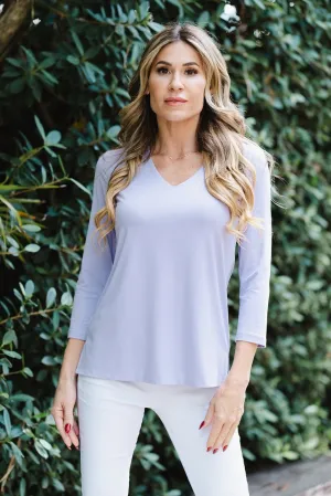 V-Neck Top Lavender