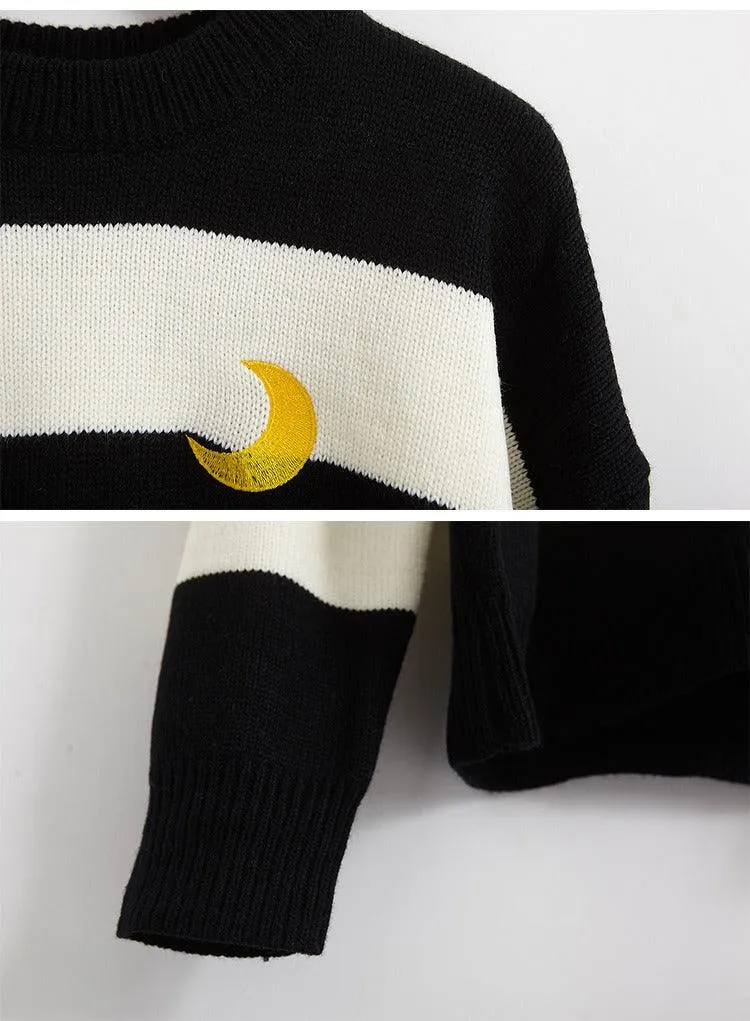 Very Fairy Striped Sweater Knit Sweater