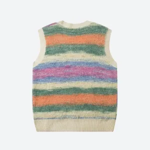 Vintage Multicolored Yarn Plush Sweater Vest