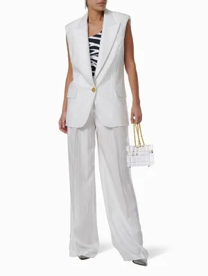 White Sleveless Jacket
